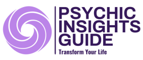 Purple spiral circle - Psychic Insights Guide Logo. Transform your life.